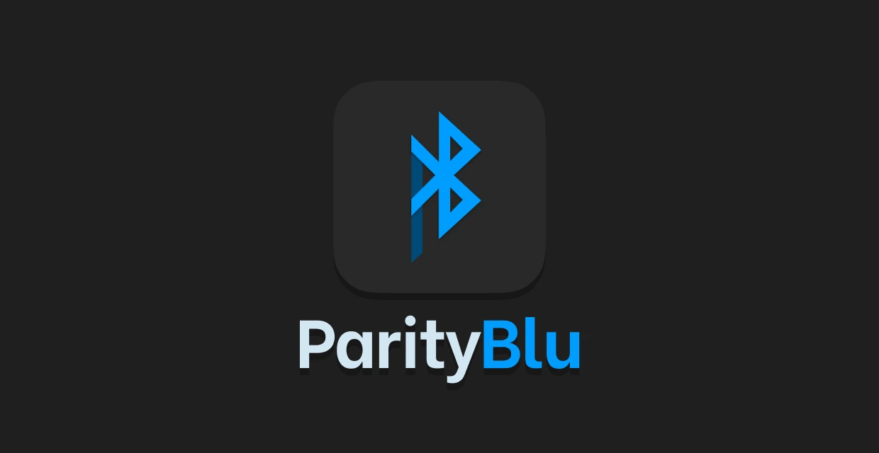 Screenshot of ParityBlu prototype